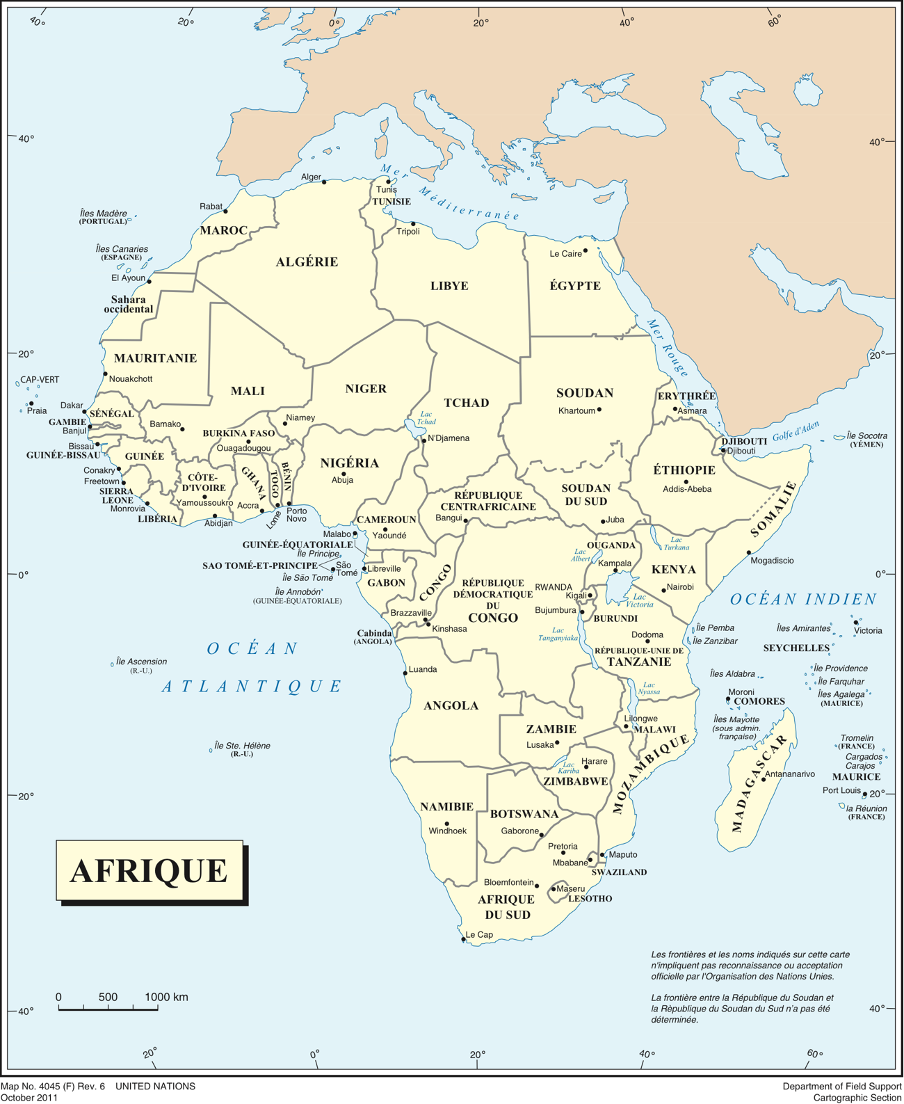 Afrique – Politique – PopulationData.net