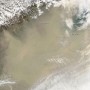 Chine – image satellite de la tempête de poussière (avril 2009)
