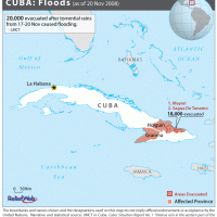 Cuba – inondations (21 novembre 2008)