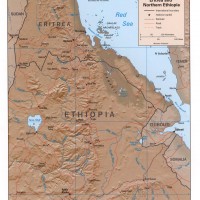 Érythrée-Éthiopie – relief de la frontière