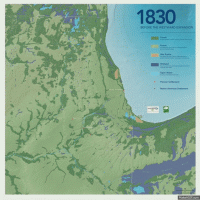 Chicago – urbanisation (1830-2030)