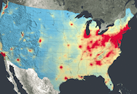 États-Unis : baisse de la pollution au dioxyde d’azote dans les grandes villes