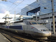 TGV en gare de Rennes, France