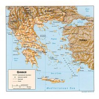 Grèce – relief