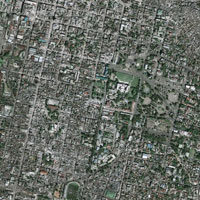 Haïti : image satellite du centre de Port-au-Prince