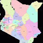 Kenya – administrative (comtés)