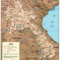 Laos – relief