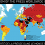 Carte de la liberté de la presse dans le monde en 2010
