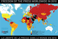Liberté de la presse dans le monde en 2010