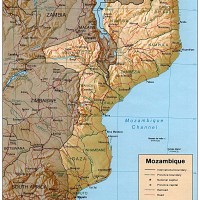 Mozambique – relief