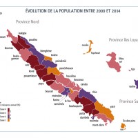Nouvelle-Calédonie – évolution de la population (2009-2014)