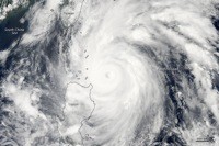 Philippines : image satellite du typhon Songda