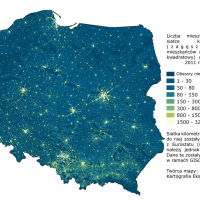 Pologne – densité (2011)
