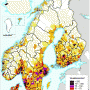 Scandinavie – densité (1996)