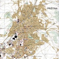 Pristina – topographique