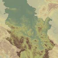 Serbie – topographique