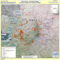 Soudan – Darfour : villages détruits (août 2004)
