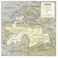 Tadjikistan – relief
