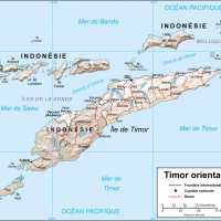 Timor oriental – relief