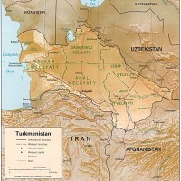 Turkménistan – relief